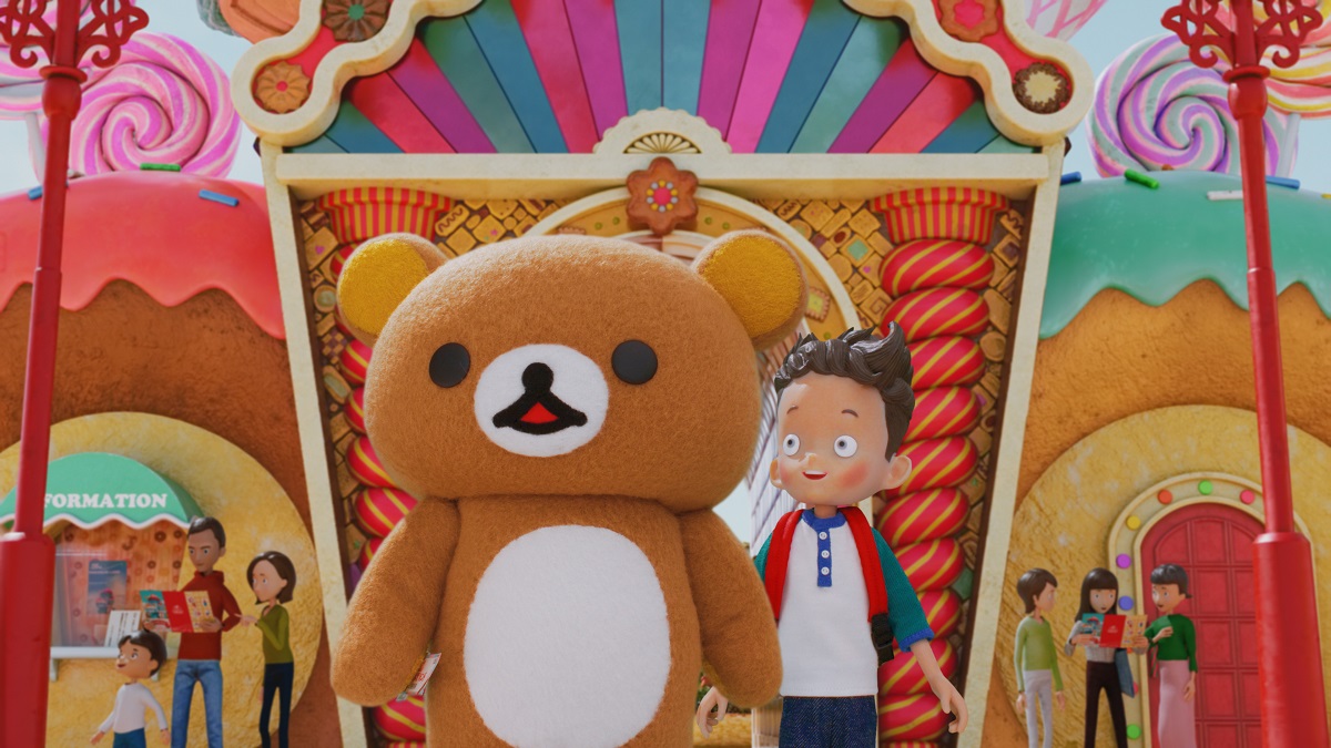 映画リラックマと遊園地　リラックマとカオルさん　キイロイトリ　ぬいぐるみ　実写版 Netflixシリーズ「リラックマと遊園地」は2022年に全世界配信